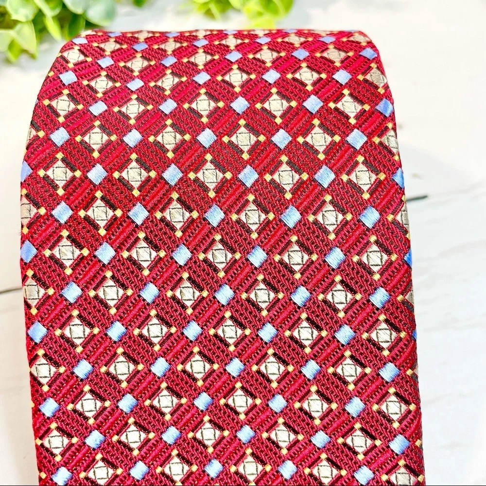 Men's Robert Talbott Best of Class Tie (Red/Blue) - Picture 10 of 11